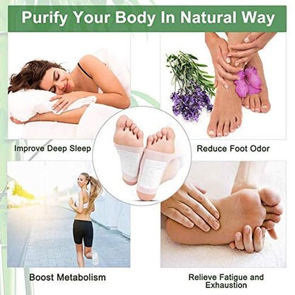 HealthNyst - Foot Pads - Detox Foot Patches (Pack of 10 Pcs)
