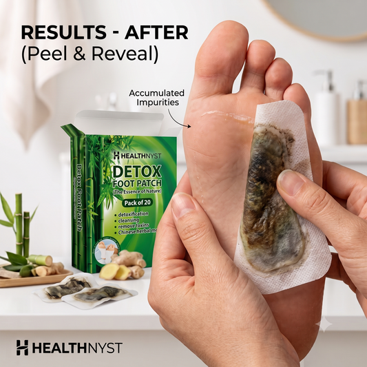 HealthNyst - Foot Pads - Detox Foot Patches (Pack of 10 Pcs)